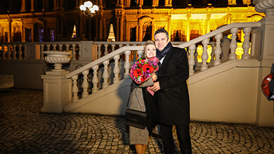 Çırağan Sarayında Evlilik Teklifi